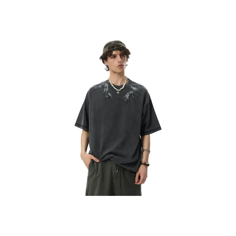 JHYQ T Shirt Unisex Batik Black-0