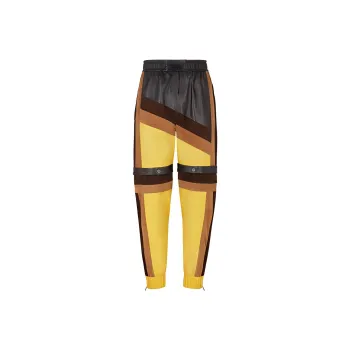 FENDI Knitted Sweatpants Men's Yellow