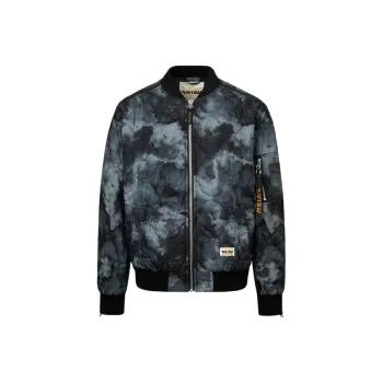 EVISU Coat Men's Black All Over Print