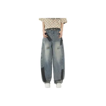 YOFVV Jeans Unisex Vintage Blue