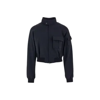 Ferragamo Cropped Bomber Jacket