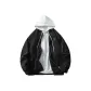 Black Coat+White Sweatshirt