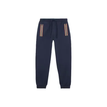 Burberry Knitted Sports Pants Men's Marine Blue