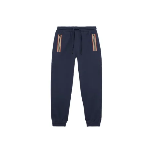 Burberry Knitted Sports Pants Men's Marine Blue