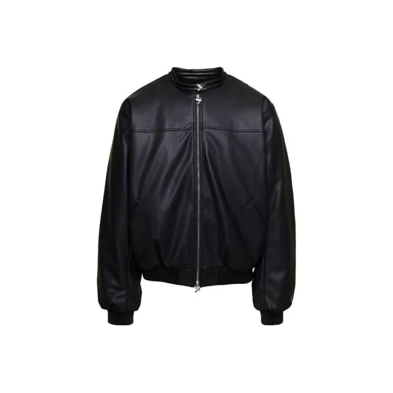 3.Paradis Leatherette Bomber Jacket-0
