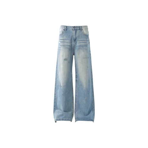 PANDA ADEVIL Jeans Unisex Light Blue