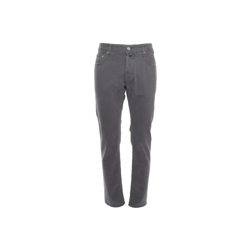 JACOB COHEN Logo Patch Slim Fit Trousers-0