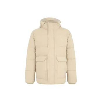 CALVIN KLEIN Puffer Jacket Winter Men's Beige Yellow