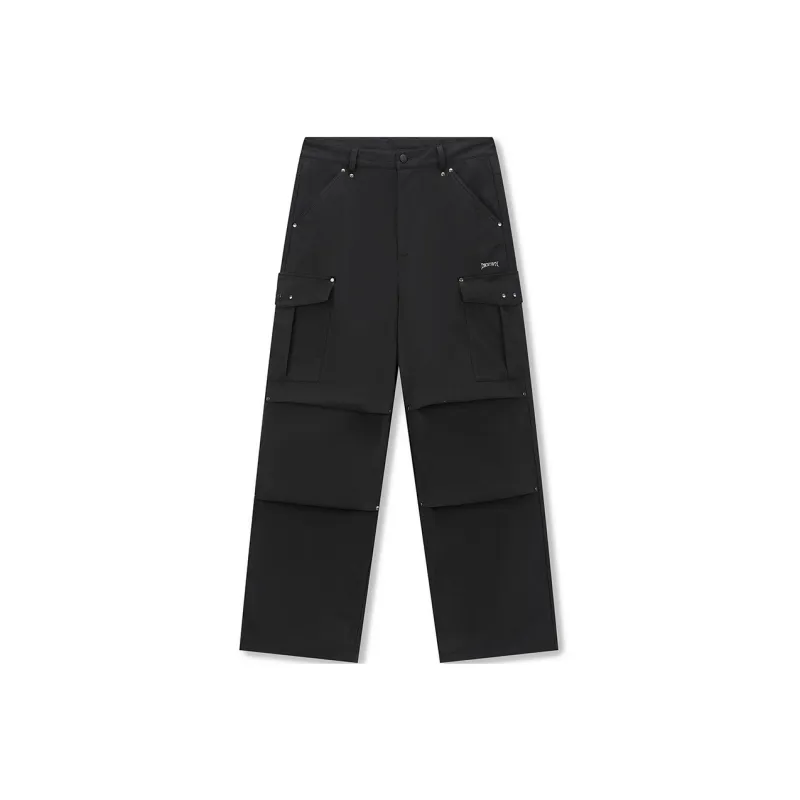DICETINY Cargo Pants Unisex Charcoal Black-0