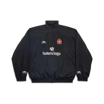 Balenciaga Soccer SS24 Jackets Coats Loose Fit Style Men's Black