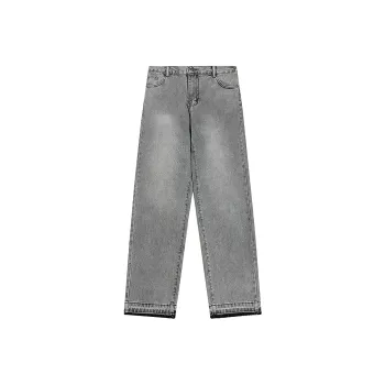 LTIFONE Jeans Unisex Light Gray