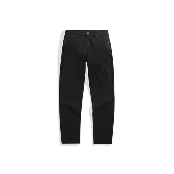 PEACEBIRD MEN Jeans Men Black 1 Slim Fit With Cuffed Ankles