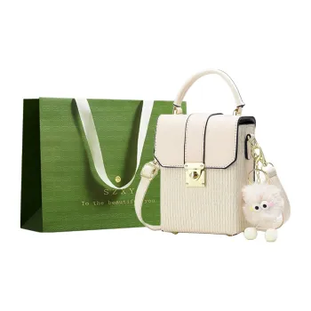 Three Ducklings PU Handbag Women's Multicolor