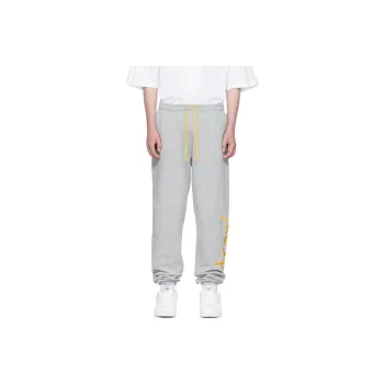 Drew House Smiley Collection Knitted Sweatpants Men Gray