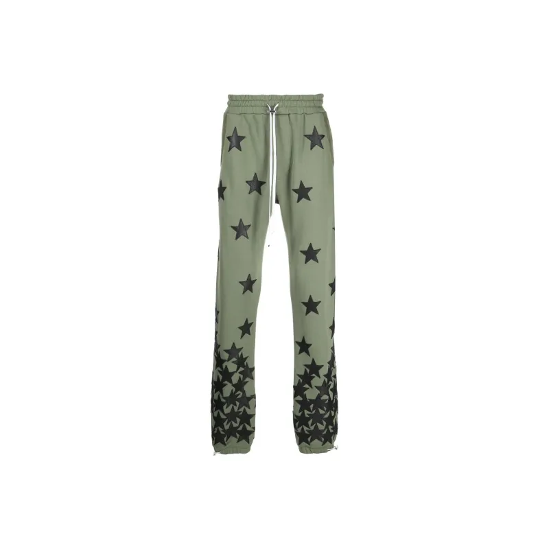 AMIRI Knitted Sweatpants Men Army Green-0