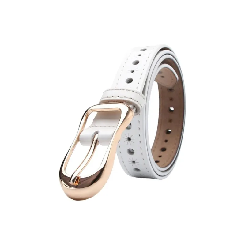 JEANSWEST Cow Leather Belts Women's 2.4CM-2