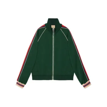 GUCCI GG Jacquard Zip Up Track Jacket