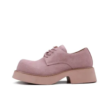 HANQIAORIJI Black Blood Series Abrasion Resistant Height Increasing Low Top Casual Shoes Unisex Pink