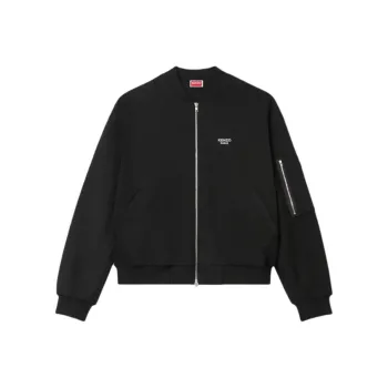 KENZO Logo Embroidered Zip Up Jacket