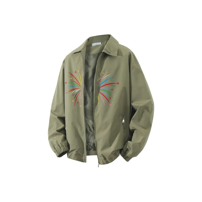 LIVINGTOWN Jackets Coats Unisex Cream Gray-9
