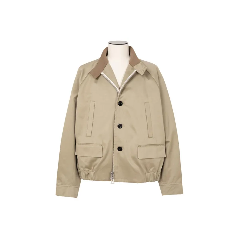 Sacai Elasticated Hem Chino Jacket-0
