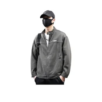 Tonlion Denim Jacket Unisex Army Green