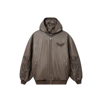 Revenge Leather Jacket Unisex Brown