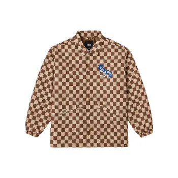 Vans LT PADDED Jacket Unisex Brown Checkerboard