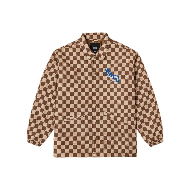 Vans LT PADDED Jacket Unisex Brown Checkerboard-0