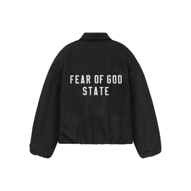 Fear Of God Essentials Textured Nylon Trucker Jacket-0