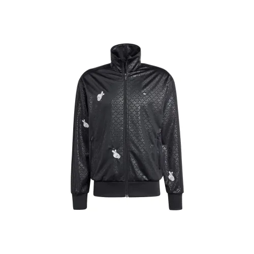 Adidas Originals x MILAOSHU LIANMINGKUAN Mickey Mouse Co brand SS24 Jackets Coats Men's Black