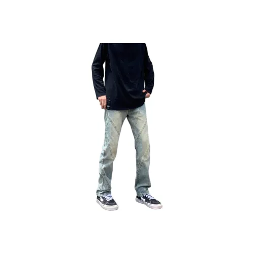 BENGEN Jeans Unisex Blue