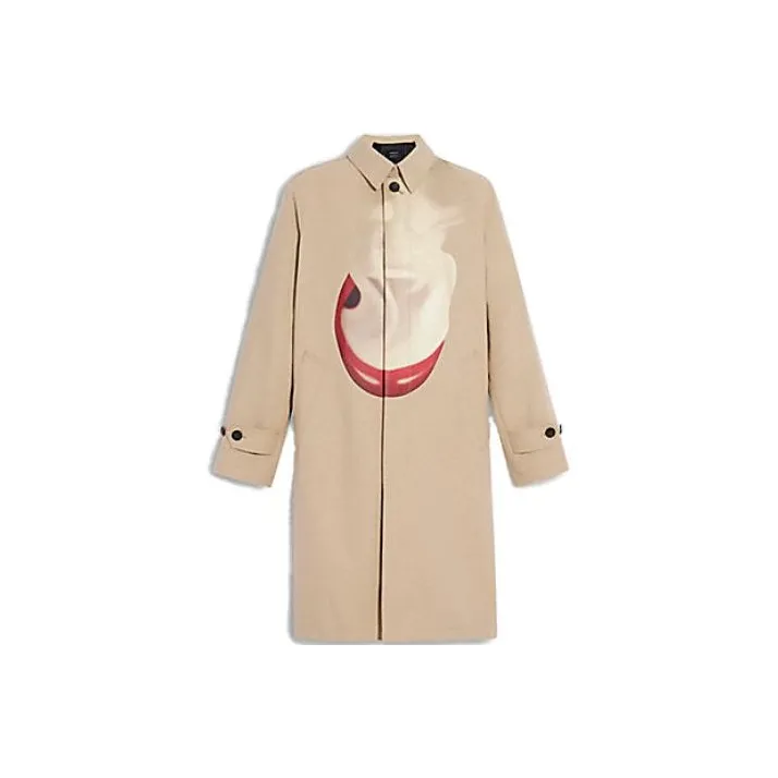 COACH Trench Coats Men Khaki-0