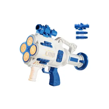 Yimi Space Gun, Electric Handheld Gatling 40 Eyelets Continuous Foam Bubble Machines