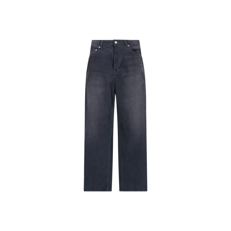 Balenciaga Logo Patch Baggy Pants-0