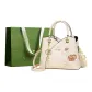 Embroidered-Ecru Shopping Bag