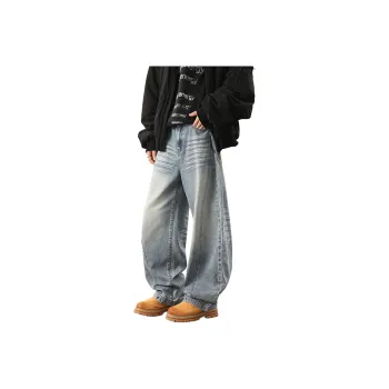 HOKLV Jeans Unisex Sky Blue