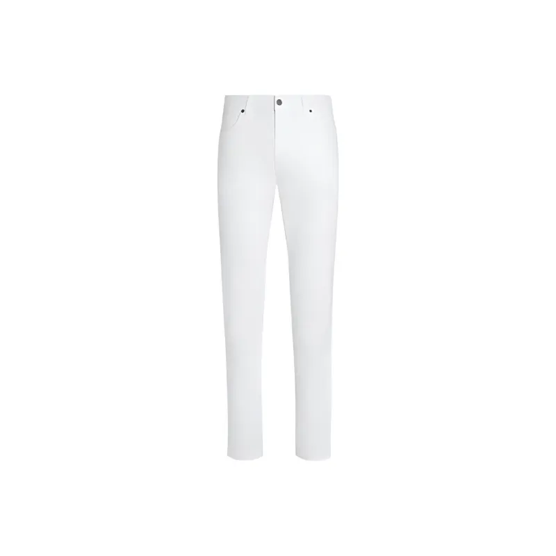 Ermenegildo Zegna Logo Patch Slim Cut Jeans-0