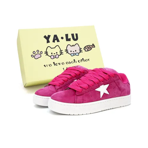 Yalu Low Top Skateboard Shoes Women's Rose Red