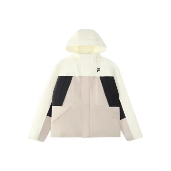 FILA FUSION FOB Series Puffer Jacket Unisex Pink Ink White