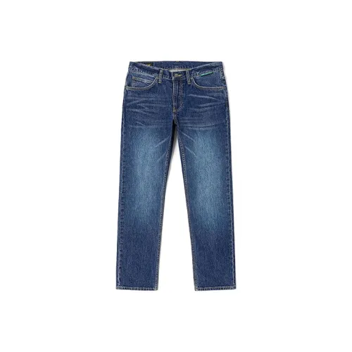 Lee SS23 Straight Jeans Men's Medium Blue