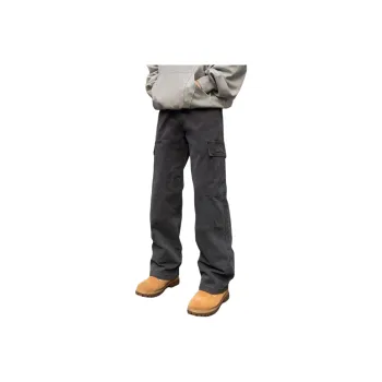 COMOWA Jeans Unisex Washed Cotton Gray