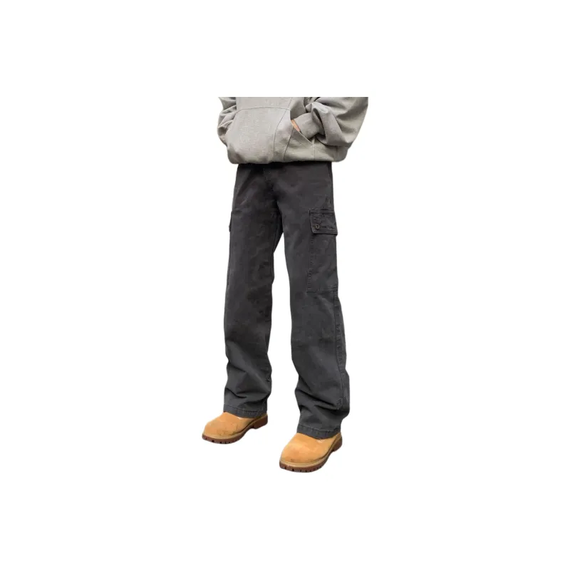 COMOWA Jeans Unisex Washed Cotton Gray-0