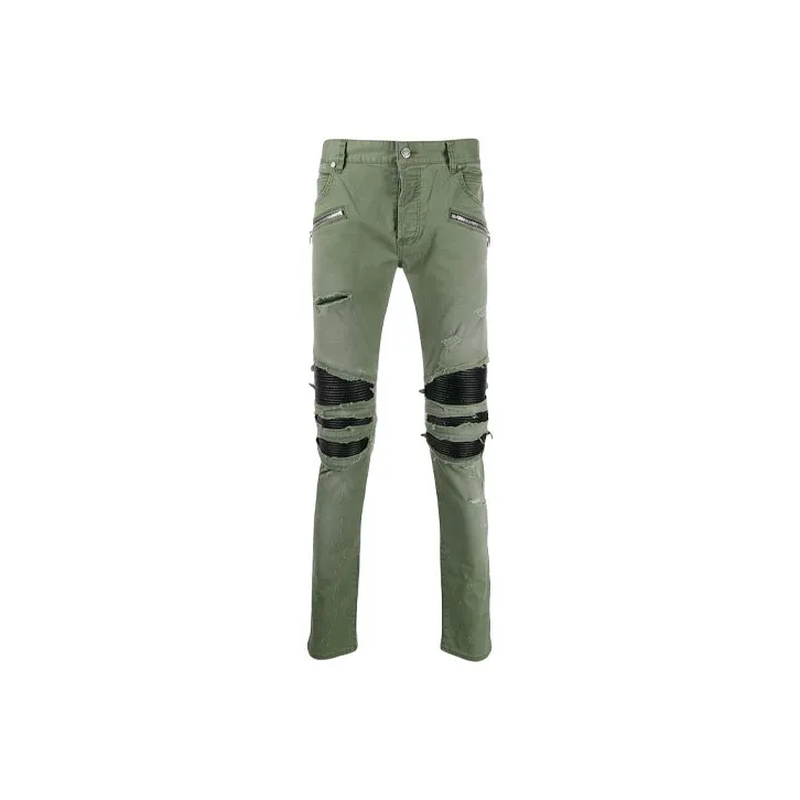 BALMAIN Casual Pants Men Green-0