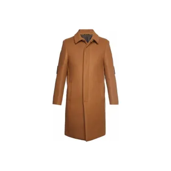 FENDI Trench Coats Men Camel