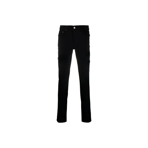 AMIRI Distressed Mid Rise Skinny Jeans