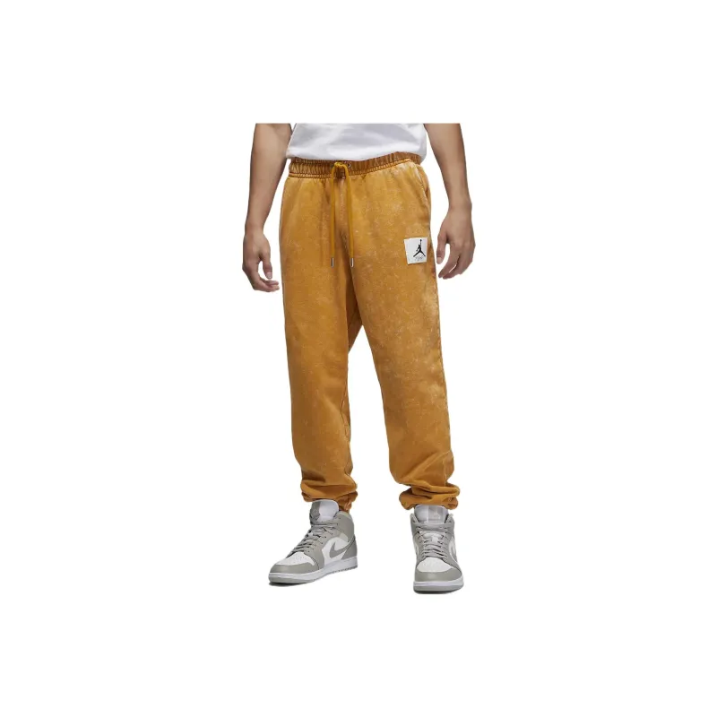 Jordan Flight Knitted Sports Pants Men's Orange-0