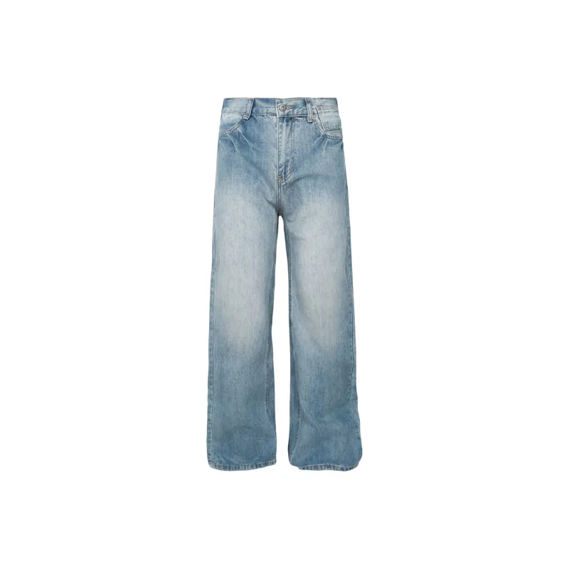 PMET Jeans Unisex Washed Blue-0
