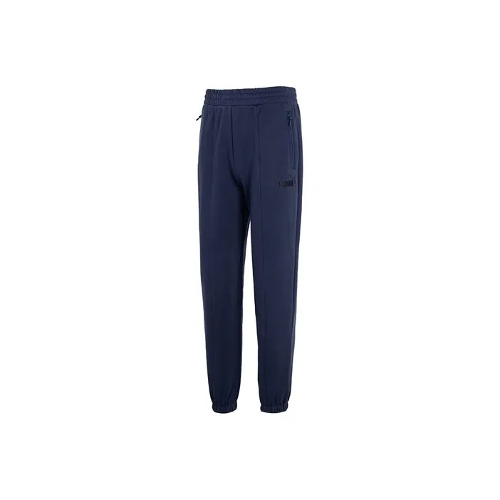 PUMA Knitted Sweatpants Men Navy Blue-0