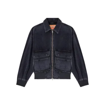 DIESEL D Kurz Batavia Weave Denim Jacket